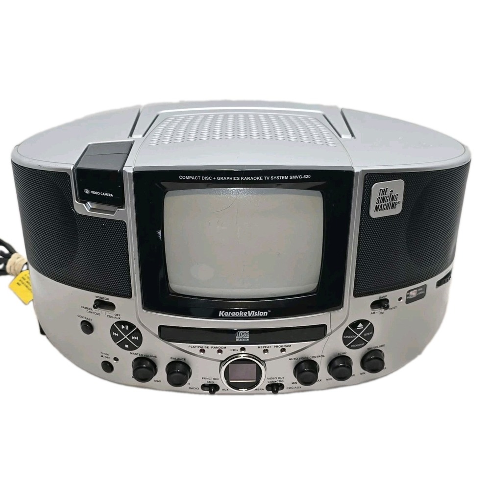 The Singing Machine SMVG-620 KaraokeVision CDG TV System Camera Tested Works